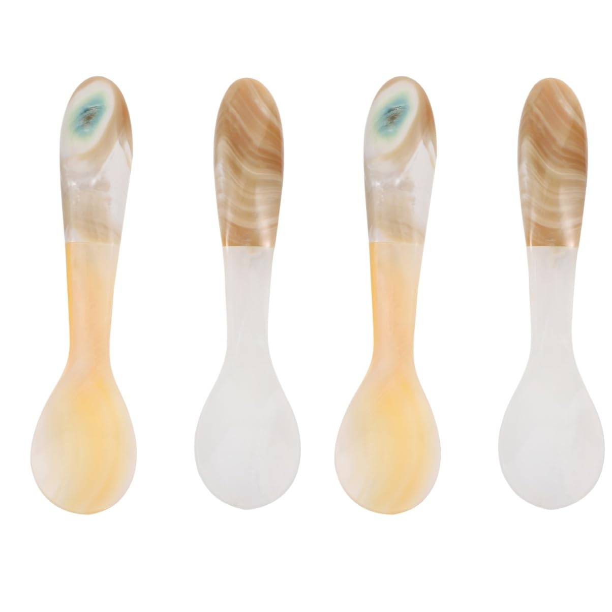 MAGICLULU 2 Set Di Cucchiaini Da Caffè A Conchiglia Delicati Cucchiaini Per Cucchiaini Per Mescolare La Zuppa Materiale Per L'ora Del Tè 2 Pezzi*2
