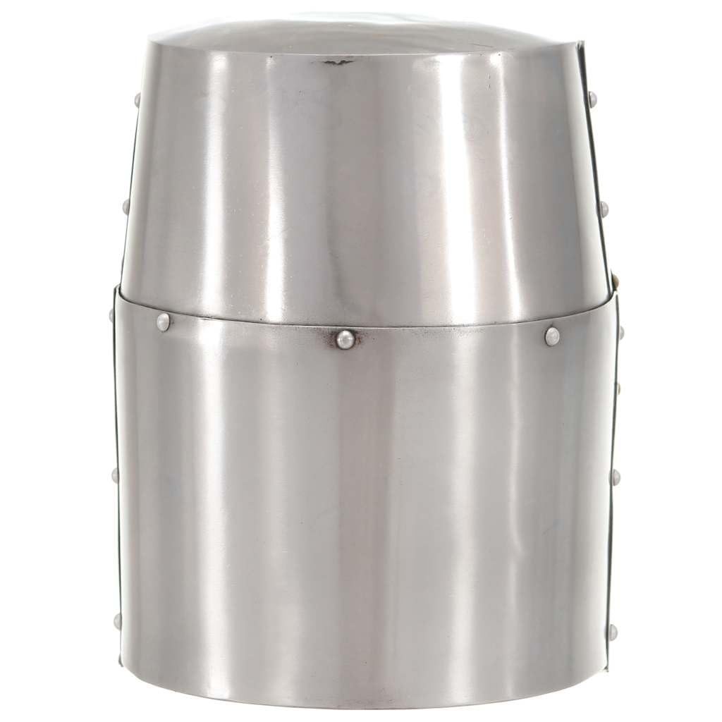 Genérico Réplica Casco de Caballero Cruzado Medieval Larp Acero Plateado,Arte y Ocio,Hobbies y Artes Creativas,Coleccionables,Armas coleccionables,Multicolor,2.24 kg,286206