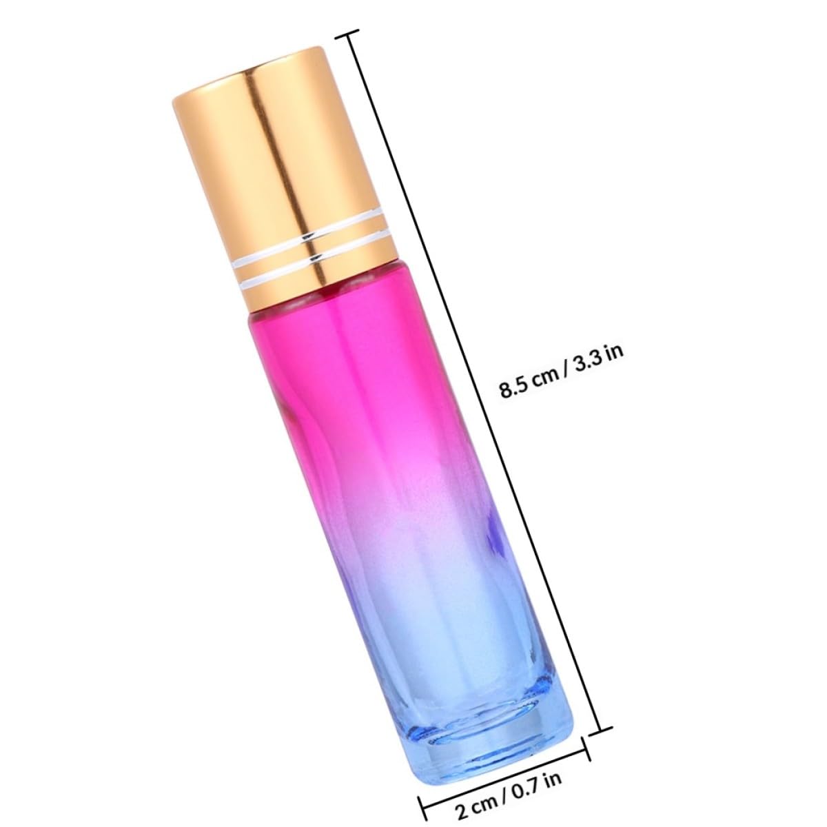 20stücke Glas-roll-fläschchen für Ätherische Öle Parfüm-fläschchen mit Transparentem Glas und Rollmechanismus für Einfache Anwendung und Reisen Zufällige Farbe