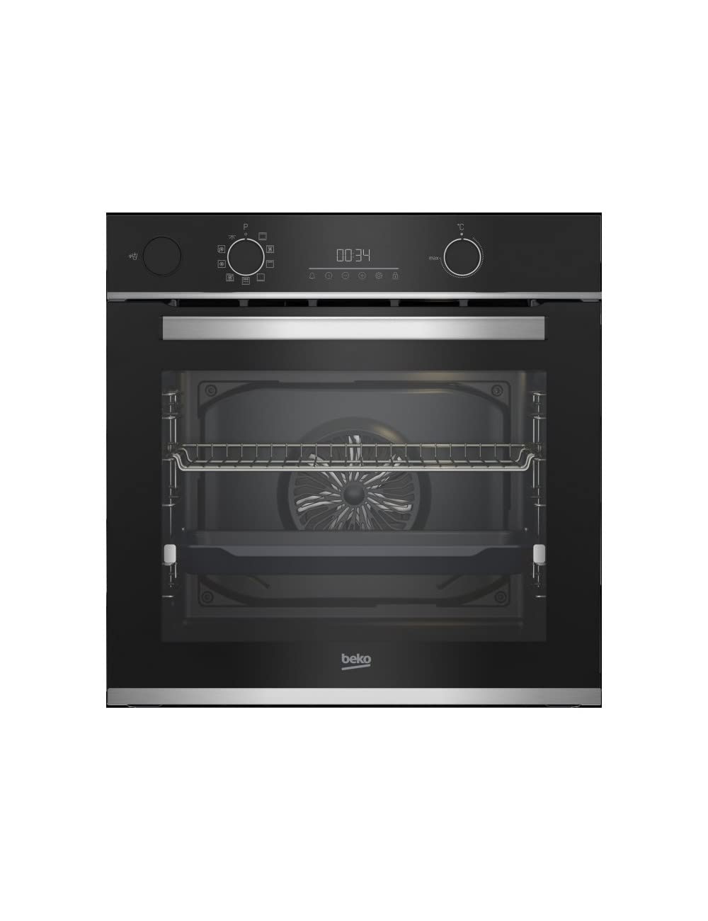FORNO BBIS13300XPE 72L VETRO NERO PIROL. BEKO