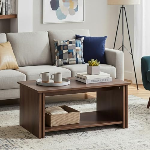 Image of Wakefit Center Table | 1 Yr Warranty | Coffee Table for Living Room Wooden, Tea Table for Living Room Wooden, Sofa Table, Free Installation from Brand, Modern Multi-Functional & Wobble-Free(Serava)