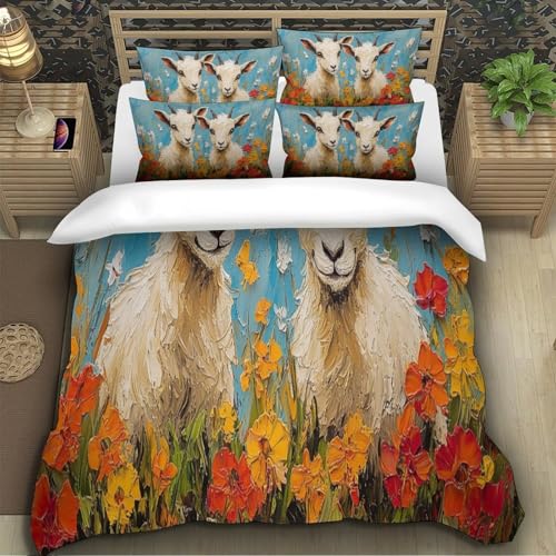 Housse de couette imprimée 3D avec finitions soignées