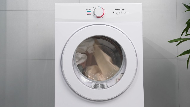 Image of Euhomy Compact Dryer 1.8 cu. ft. Portable Clothes Dryers with Exhaust Duct with Stainless Steel Liner Four Function Small Dryer Machine, Suitable for Apartments, Dorm, RVs, White