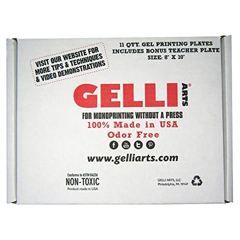 Gelli Arts GL862622000338 Class Pack Printing Plate, 8 inch x 10 inch, 11 Pieces Cover