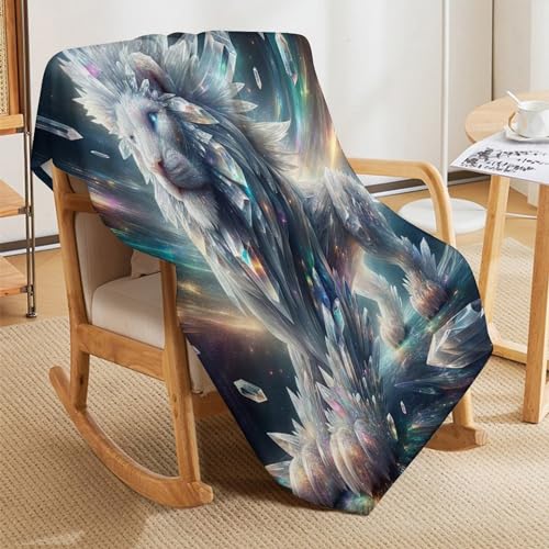 Couverture lion douillette plaid chaud idéal à offrir en cadeau
