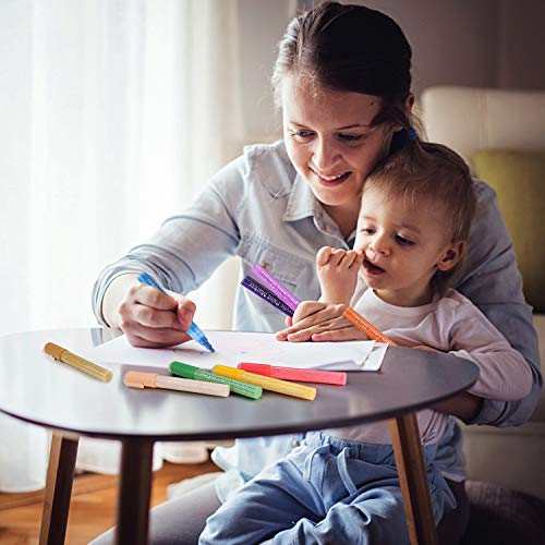 image for YCSDEN Acrylic Paint Pens for Rocks Painting, Glass, Wood, Ceramic, Me