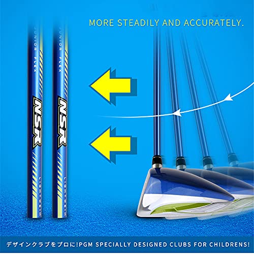 Palo-de-Golf-para-Zurdos-Ninos-de-Madera-1Putter-de-Golf-hibrido-para-ninos-con-Cubierta-para-la-Cabeza-de-Golf