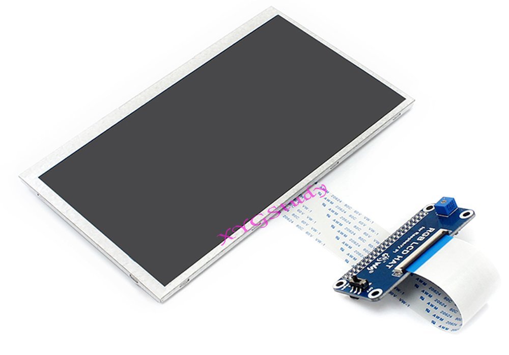 7 inch IPS 1024x600 Display LCD DPI Interface no Touch Supports Raspbian Ubuntu OSMC Compatible with Raspberry Pi 2B/3B/3B+/4B/Zero/Zero W @XYGStudy