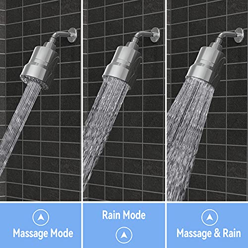 Mxbold SHOWERHEAD-SLIVER Filtered Shower Head, 3 Modes High Pressure Shower Head With 15 Stage Hard Water Shower Filter Cartridge thumb #4