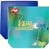 HOOWAN DHS NEO Hurricane 3 Provincial Table Tennis Rubber with Blue Sponge Ping Pong Sheet (41°)