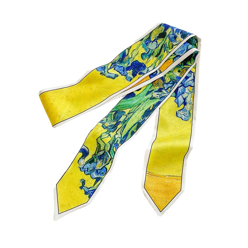 QTMY Purse Scarf for Bags Silk Head Scarf for Hair Handbag Women Scarfs Band Hair Neck Scarves Fashion Gifts,25