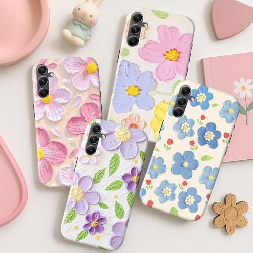 Image of COLORflow Back Cover Compatible with Samsung Galaxy A34 5G | Whisper of Petals Customized | Glossy Armoured Bumper with Camera Protection Back Cover Compatible with Samsung Galaxy A34 5G