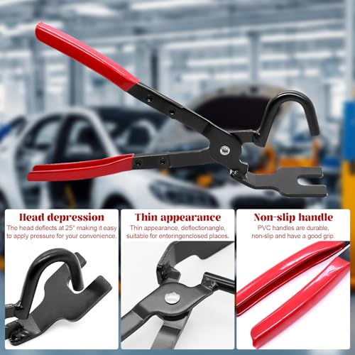 ZHIYUQL® Auspuffgummi Zange 29cm Auspuffgummi-Lösezange für Auto Auspuff Aufhängung Entfernungszange Werkzeug