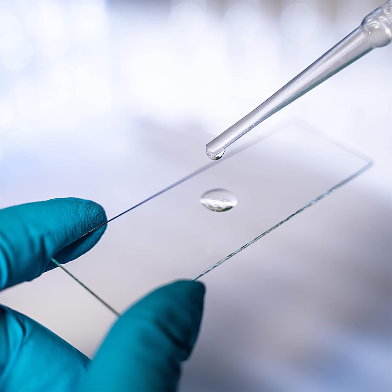 50piezas Portas Objetos De Microscopio Borde Esmerilado Cubreobjetos Para Laboratorio Completo De Slides Para Estudio Científico y Biológico