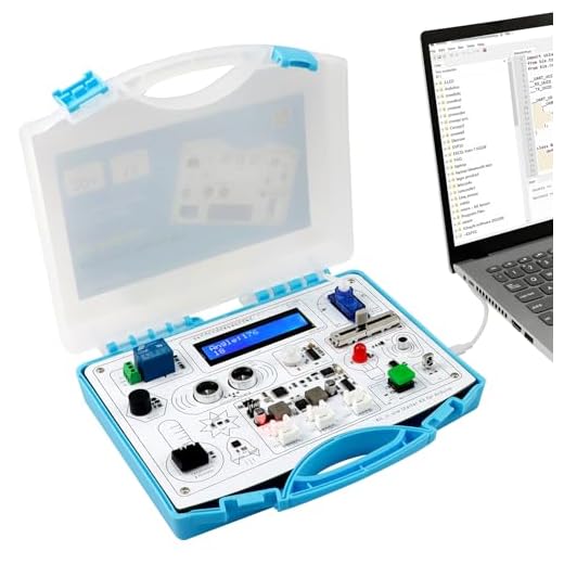 ELECROW All-in-one Starter Common Board Kit compatibile con Arduino con 15 sensori e 21 lezioni
