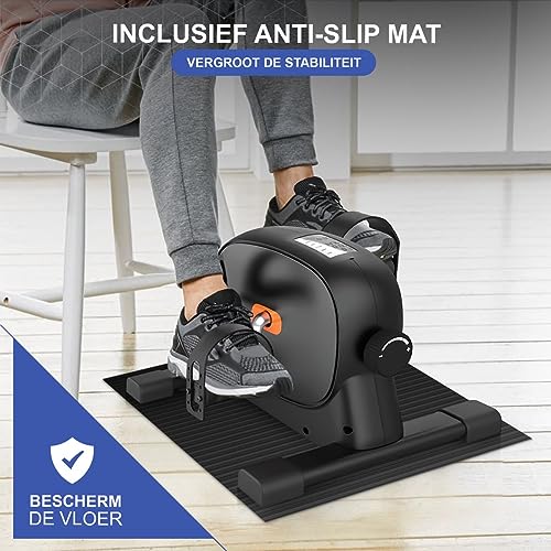 Duerté - Stoelfiets Bewegingstrainer - Bureau Fiets Trainer - Deskbike Fitness - Home Gym Mobiliteitstrainer en Beentrainer - met LCD monitor voor afvallen en Antislipmat - Afbeelding 6