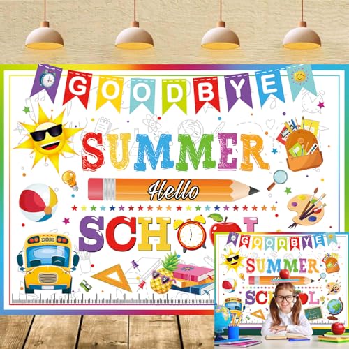 Bannière Welcome Back to School pour photobooth du premier jour d'école des enfants