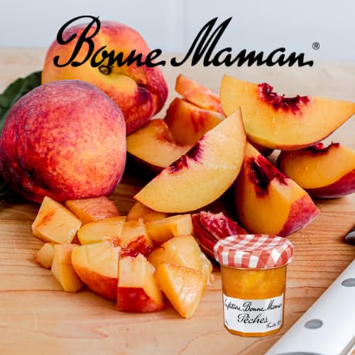 BONNE MAMAN - 20 Mini-confitures 30g assorties et 10 Pâtes à tartiner 25g | Confitures fraise, cerise, abricot, pêche et pâte à tartiner Nutellino - petit déjeuner buffet, hôtel, restauration, Airbnb