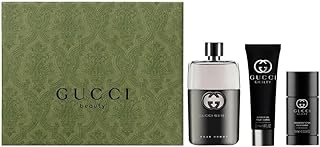 Gucci Guilty 3-Piece Set for Men, (3.0 Oz Eau De Toilette Spray + 2.5 Oz Deodorant + 1.6 Oz Shower Gel)
