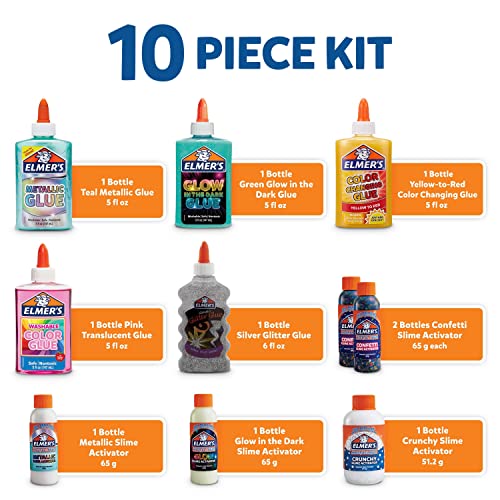 Elmer's Celebration Slime Kit | Slime Supplies Include Assorted Magical Liquid Slime Activators and Assorted Liquid… - Image 4