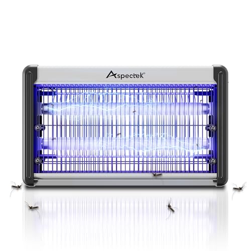 ASPECTEK Electric Bug Zapper, Upgraded UV-LED Light Lamp with a Long Life Span, Low Energy Consumption, Insect Killer for Mosquitos,Flies,Moths,LED Mosquito Trap for Indoor Use