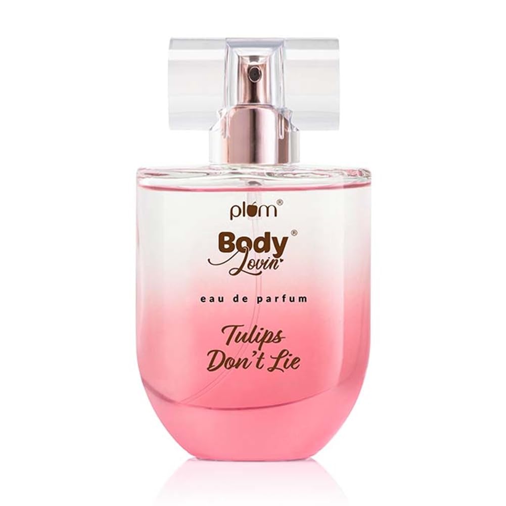 Plum BodyLovin' Tulip Don't Lie Eau De Parfum | Long Lasting & Luxurious Fresh Floral Fragrance | Luxury Perfume For Women | Tulip, Rose, Pomelo & Musk Notes (50 ml)
