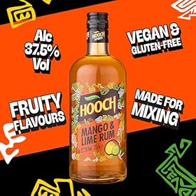 Hooch Tropical Rum 37.5% abv- Mango & Lime Rum Perfect for Cocktails – Hooper's Hooch