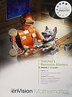 enVision Mathematics, Teacher's Resource Masters, Grade 7 Volume 1 Topics 1-4, c. 2019 9781418269371, 1418269379 1418269379 Book Cover
