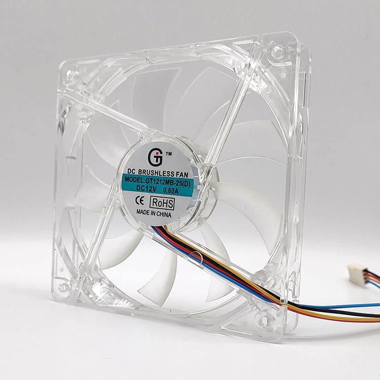 NZNYDNL GT1212MB-25 12025 12V 0.60A 12CM 4Pin Silent chassis power supply fan