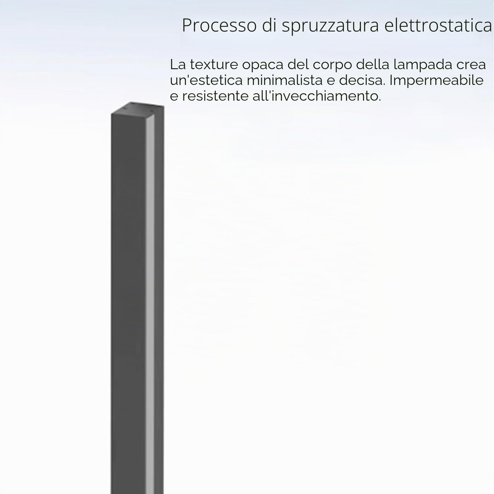 LED Esterno Lungo Applique da Parete Impermeabile IP65 Luce da Parete Alluminio Minimalista Rettangolare Design Lampada da Parete Nero/Bianco Moderno per Portico Interno (Bianco Luce Calda,60cm)