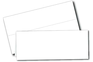 3.5" x 11" Large Printable Table Tent Half Sheet Cards - Blank...