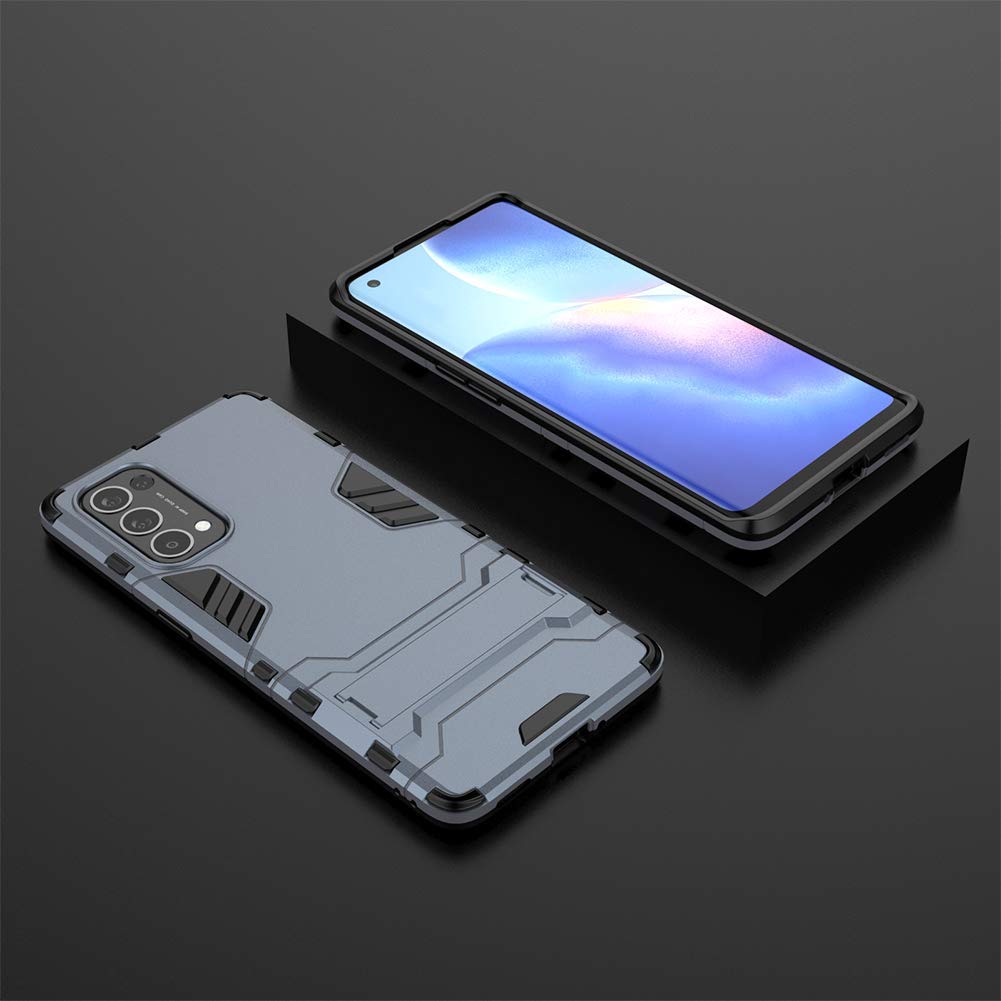 SHIEID Custodia Oppo Find X3 Neo Tough Armor: Cover Con Supporto Integrato, Antiurto E Sottile - Colore Rosso - 5