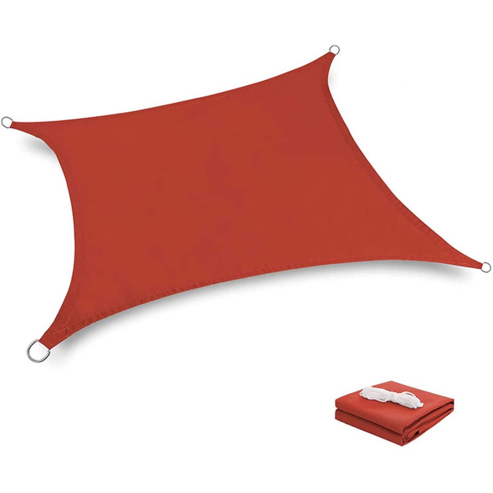 Auvent de voile d'ombrage rectangulaire CHEWYNP imperméable pour terrasse