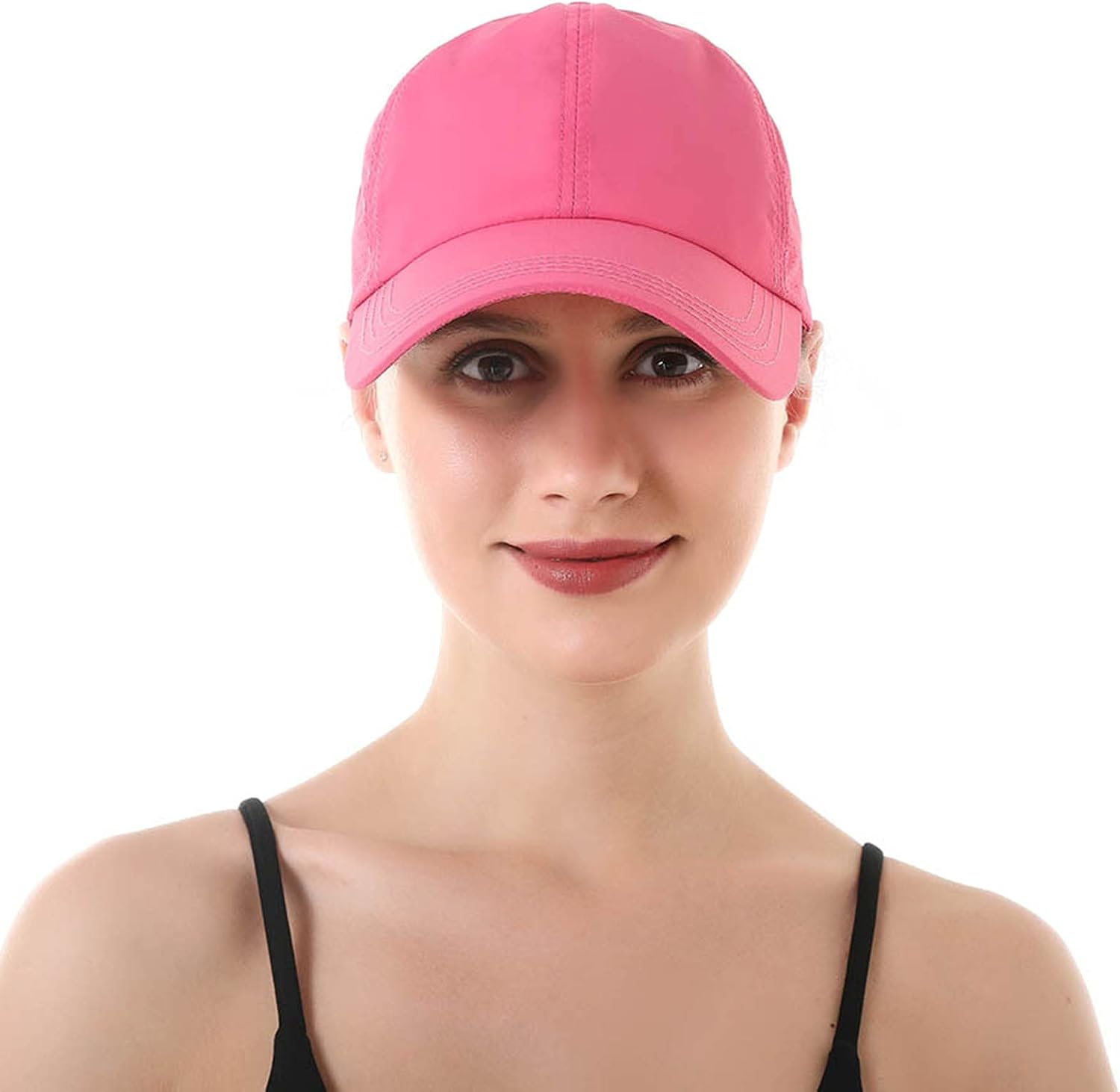 HGGE Womens Criss Cross Ponytail Baseball Cap Adjustable High Messy Bun Ponycap Quick Drying Hat - Image 5