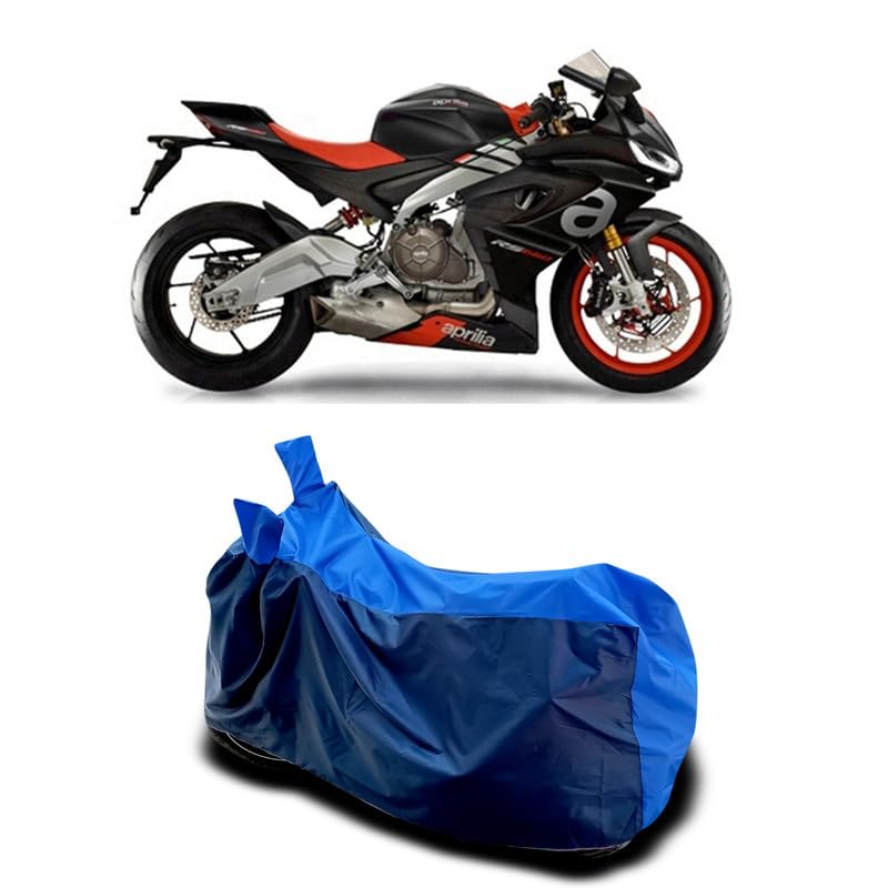 Image of DUFFEL-Two Wheeler Bike Body Cover Compatible for Aprilia Rs 660 Heat Protectio /UV-Rays /Birds Dropping /DustProof /Waterproof All Variants [Nevay Blue]