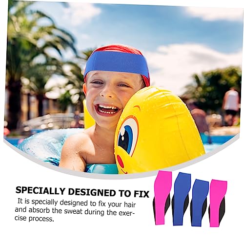 HANABASS 4Pcs Swim Headband Ear Protection for Diving Yoga Breathable Design for Sports Outdoor Activities Includes4