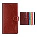 Produktbild SHIEID Handyhülle für Motorola Moto One Vision Hülle Brieftasche Handyhülle Tasche Leder Flip Case Brieftasche Etui Schutzhülle für Motorola Moto One Vision(Braun)