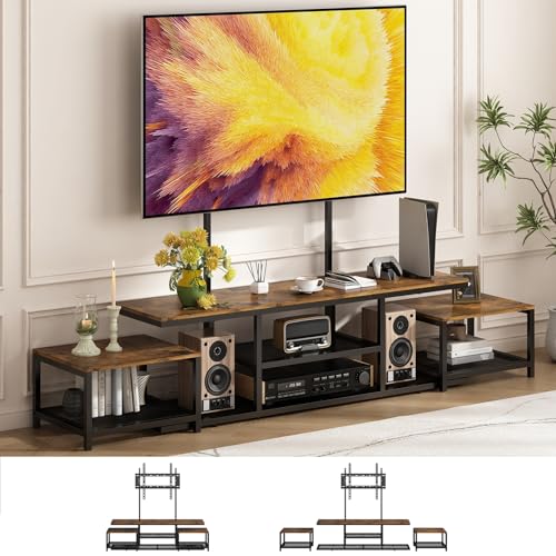 Reviews de Mesas para TV comprados en linea. 50 Kzings Mueble para TV Moderno con Soporte, Mesa de TV Grande con 2 Mesas Auxiliares Extraíbles Centro de Entretenimiento para Televisor de hasta 75 Pulgadas, Mueble para...
