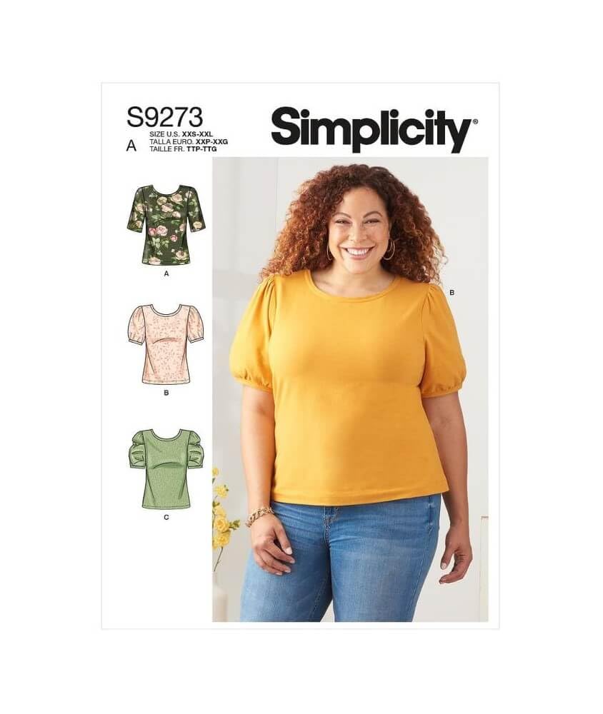 Simplicity 9273 MISSES KNIT TOPS Sewing Pattern Sizes XXS - XXL (4 - 26)