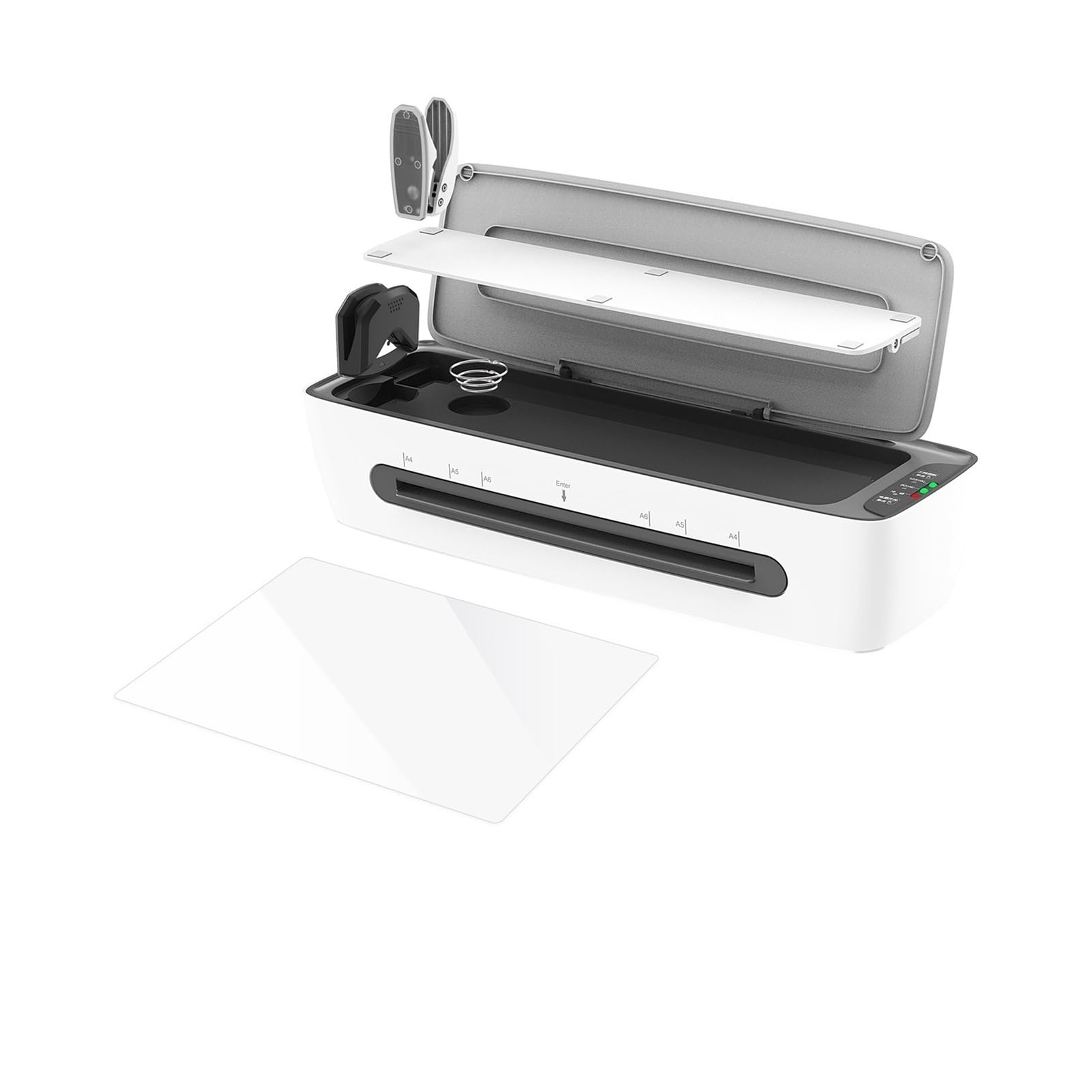VChics Laminiergerät, SL688 Desktop-Laminiergerät-Set, A4-Größe, multifunktional, Heiß- und Kaltlaminierung, 2 Rollensystem, max. Breite 9 Zoll, for A4/A5/A6 Für Homeoffice und Schule