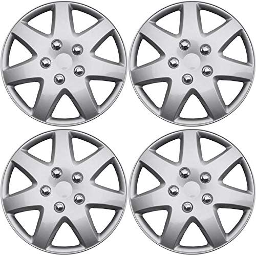 Motorup America Auto Hubcap Set of 4, 16 inch Snap On Wheel