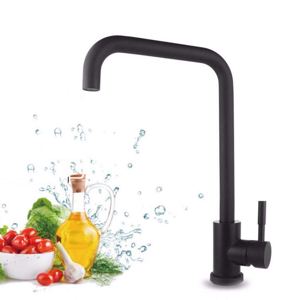 Robinet de Lave-Vaisselle Anti-Fuite Inox Évier Cuisine Rotatif Fiable Blanc