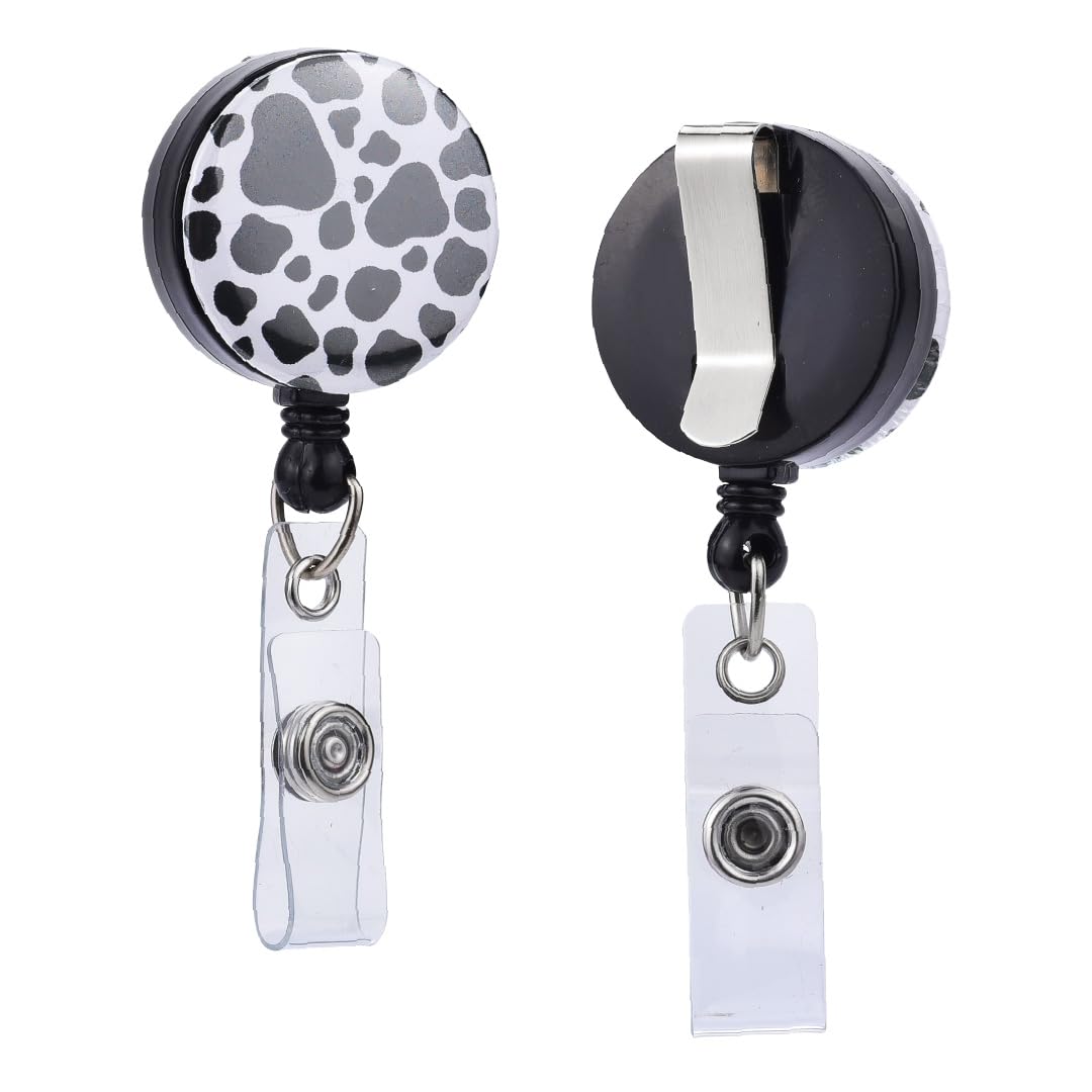 Will Well Badge Holders with Belt Clips for Securing onto Pockets and Purse Straps, with Retractable 27.5" UHMWPE Fiber Pull Cords, Strong Build with