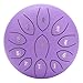 Steel Tongue Drum 6in 11 Tones Carbon Steel Mini Percussion Instrument - Outdoor Sound, Durable Construction, Garden Relaxation (Purple)