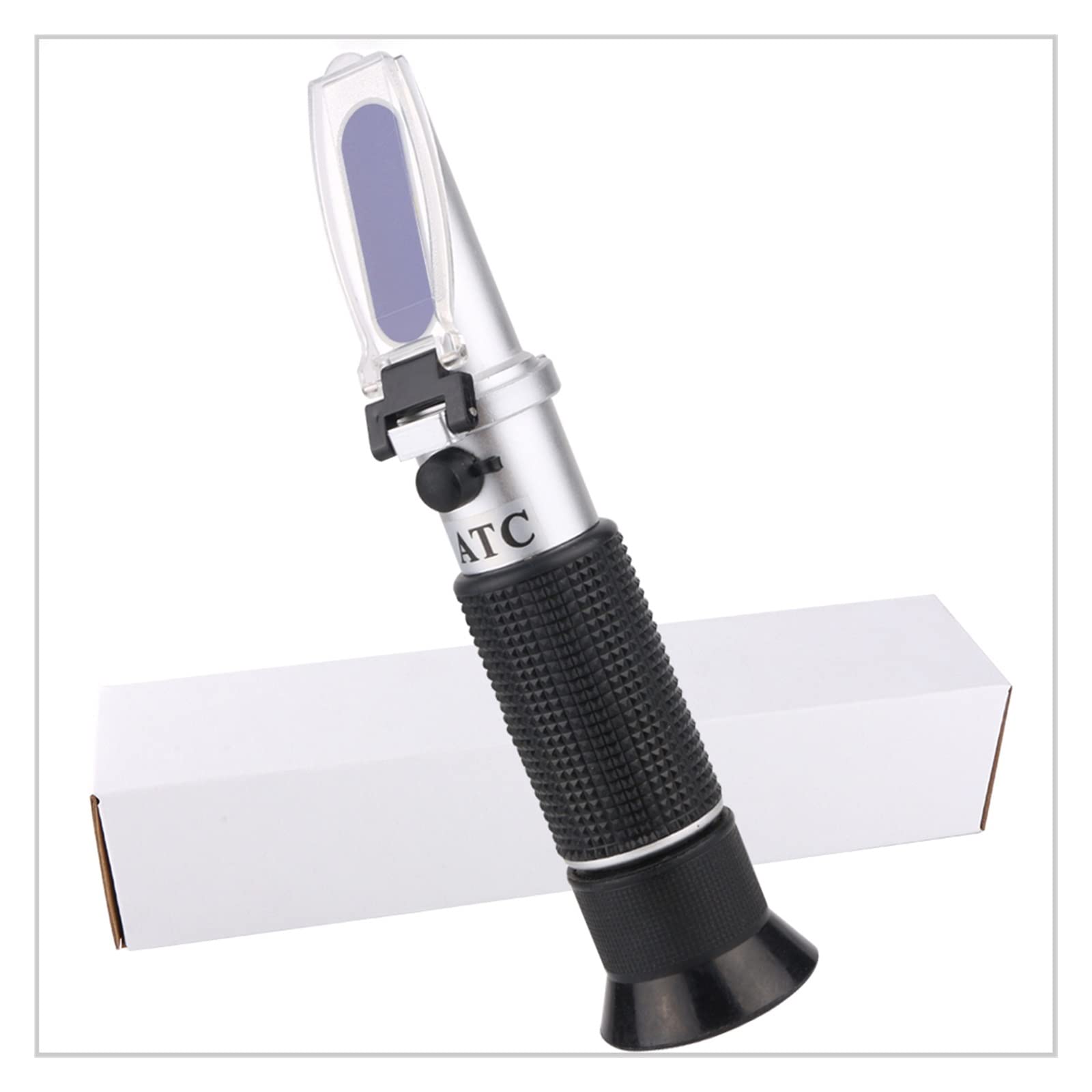 CUDTAPI 0~90% Digital Refractometer High Concentration Refractometer Honey Bees Sugar Beverages ATC Beekeeping Handheld Tool(A white box)