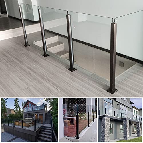 Poteau d'angle en acier inoxydable pour garde-corps de balcon