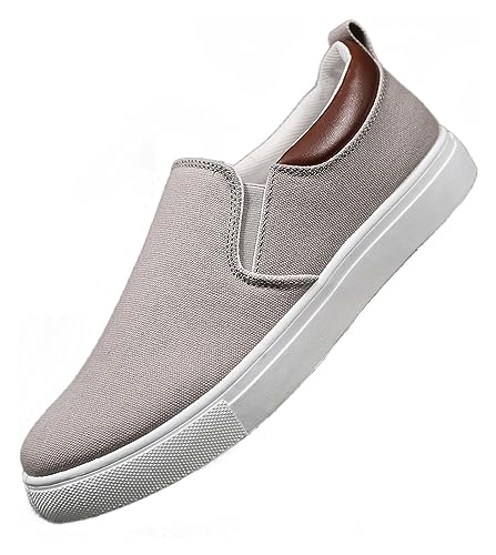 Mens Casual Slip On Shoes, Men Canvas Low Top Shoes