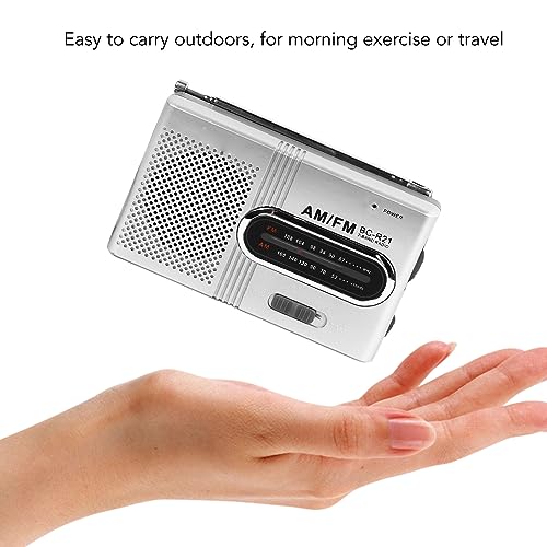 Mini radio FM portátil de bolsillo MP3 estable con sonido claro a pilas 6