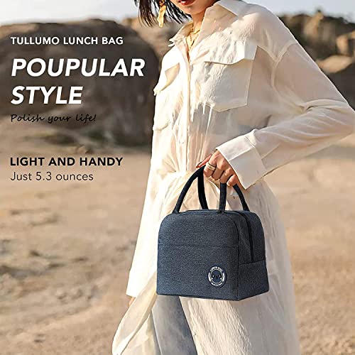 House-of-Quirk-Insulated-Lunch-Bags-Small-for-Women-Work-Student-Kids-to-School-Thermal-Cooler-Tote-Bag-Picnic-Organizer-Storage-Lunch-Box-Portable-and-Reusable-Dark-Blue-Nylon