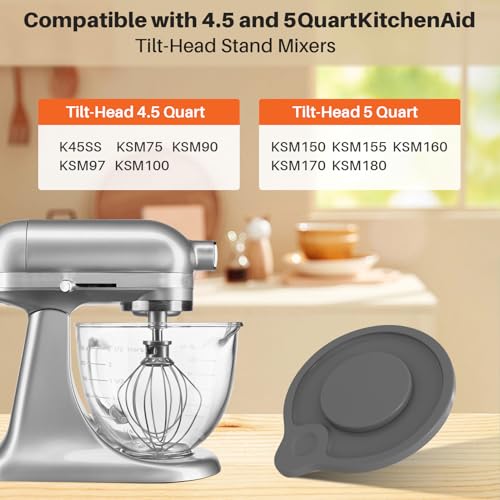 Tazón de vidrio compatible con KitchenAid 4.5 y 5 cuartos miniatura 6